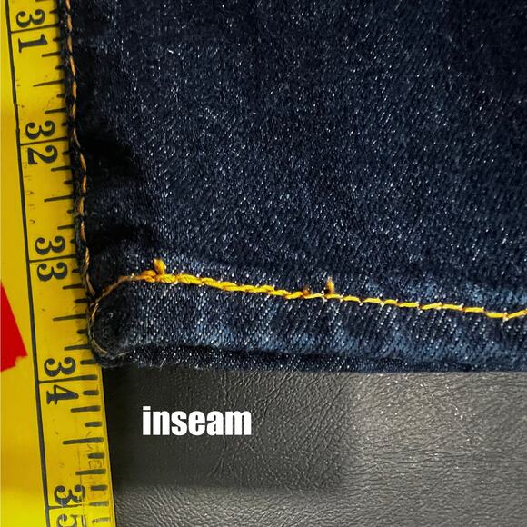 Levi's 501 Original Jeans Men's 44x34 100% Cotton Dark Wash Denim Casual - Picture 8 of 8